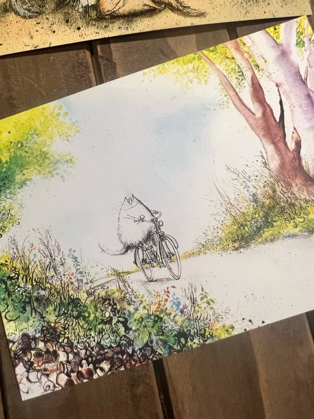 Lot 4 Vintage Ronald Searle Art Postcards By Camden Graphics 1980s Unused